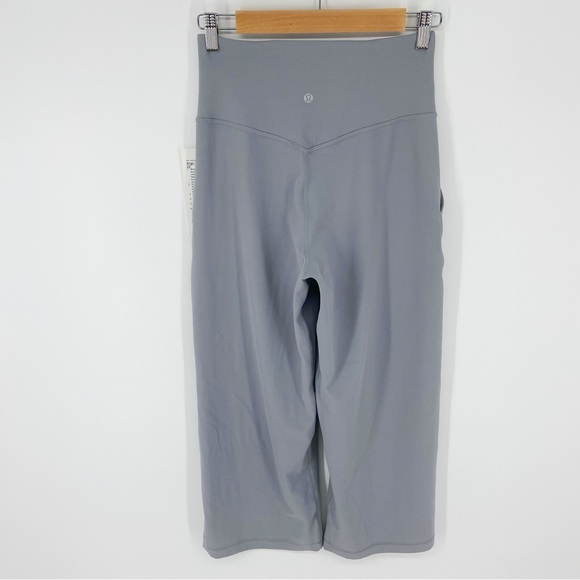 NWT Lululemon Align Wide Leg Super High Rise Crops 23” in Rhino Gray Sz 6 *READ* - Picture 5 of 10